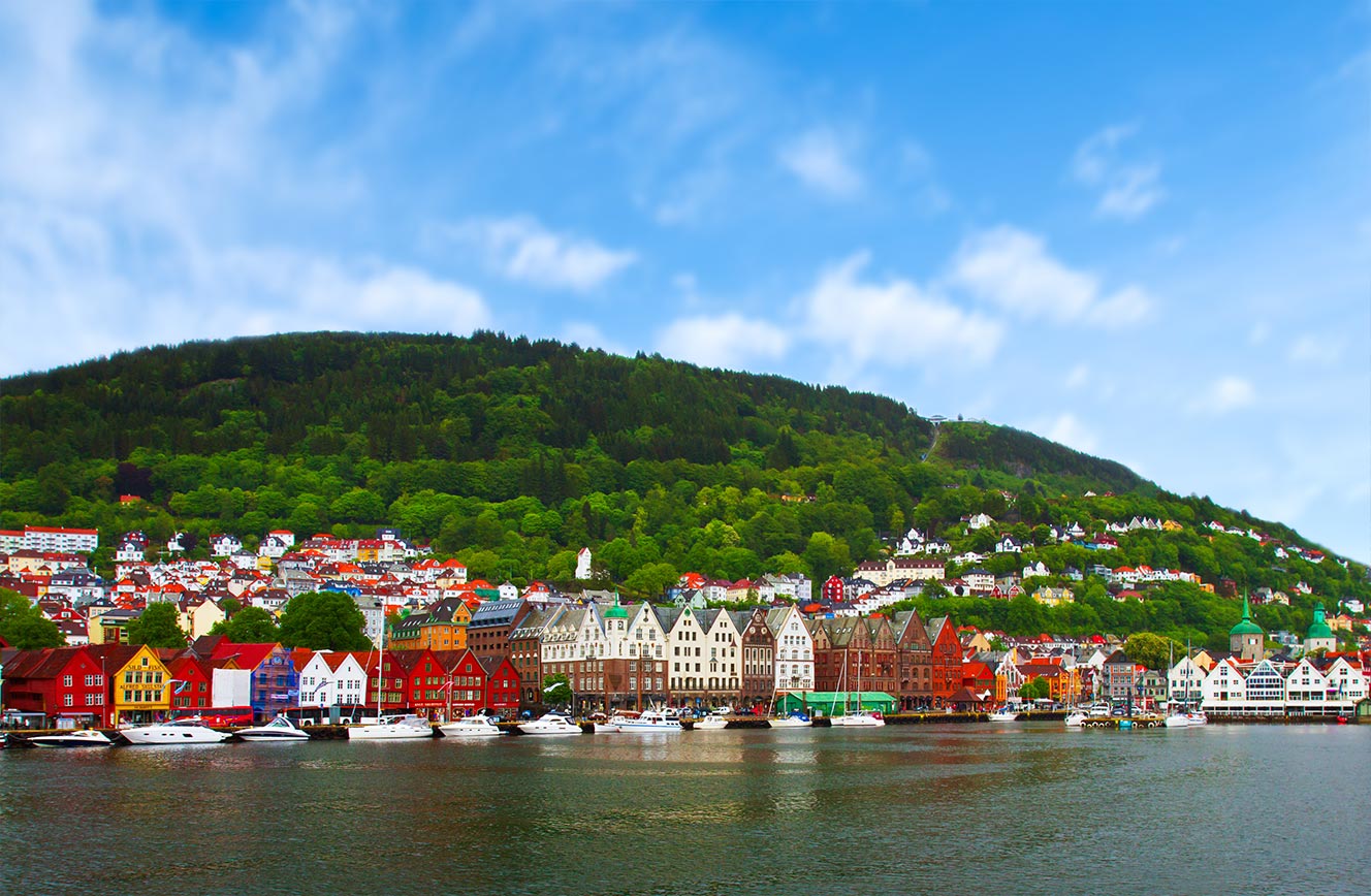 Fly Drive Avonturen in de fjorden en bergen van Noorwegen Afbeelding